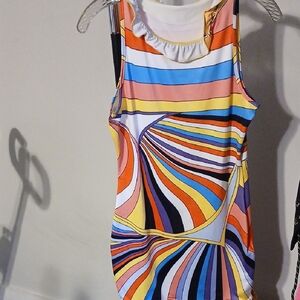 Colorful Striped Sleeveless Top